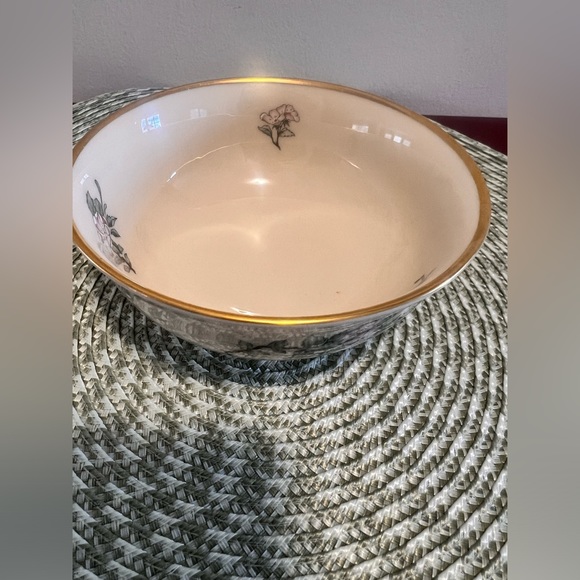 Lenox Serenade Bowl 24k Gold Hand Gilded - Vintage 1950's Made in USA - Picture 8 of 10